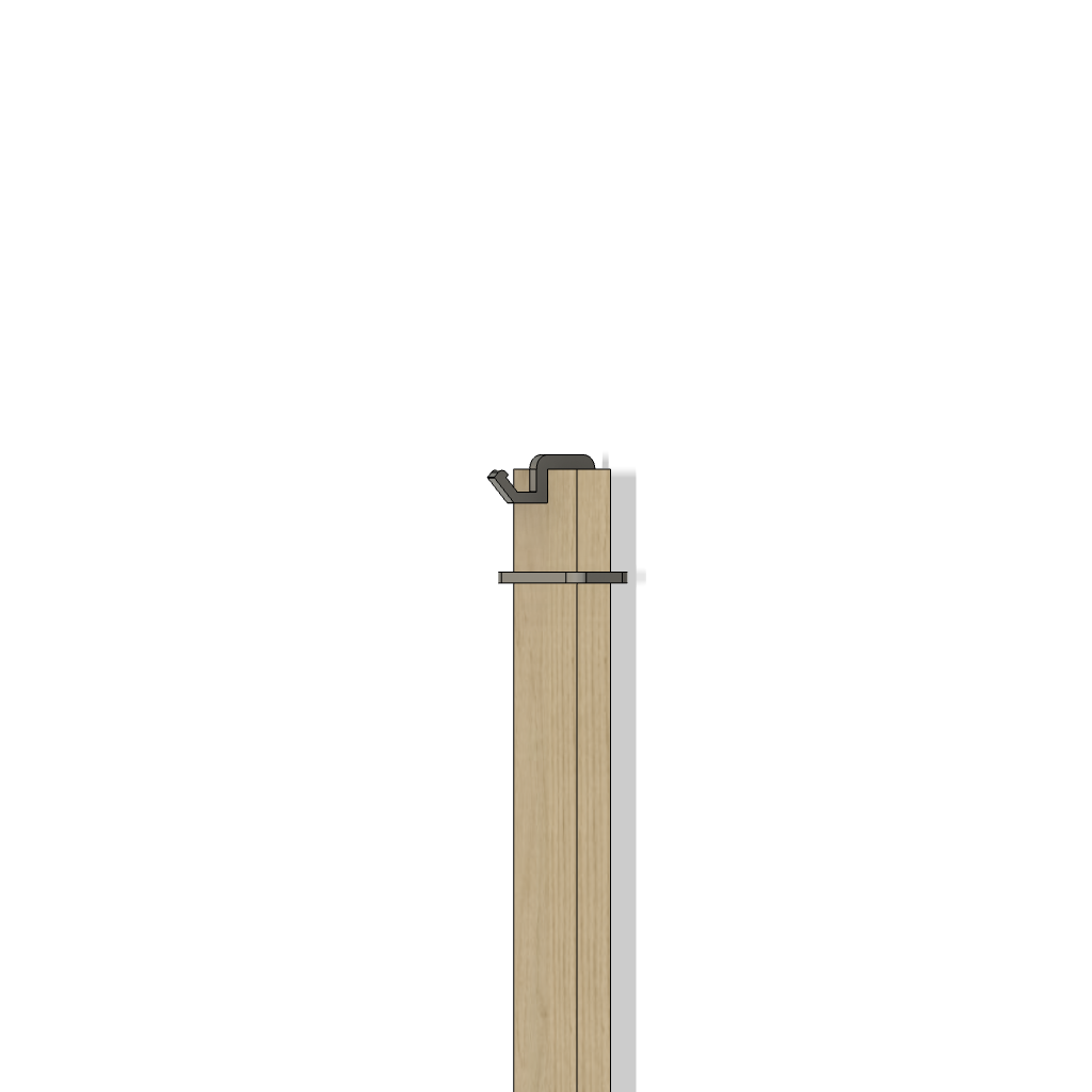 AR500 Vertical 2x4 Hook Target Mount