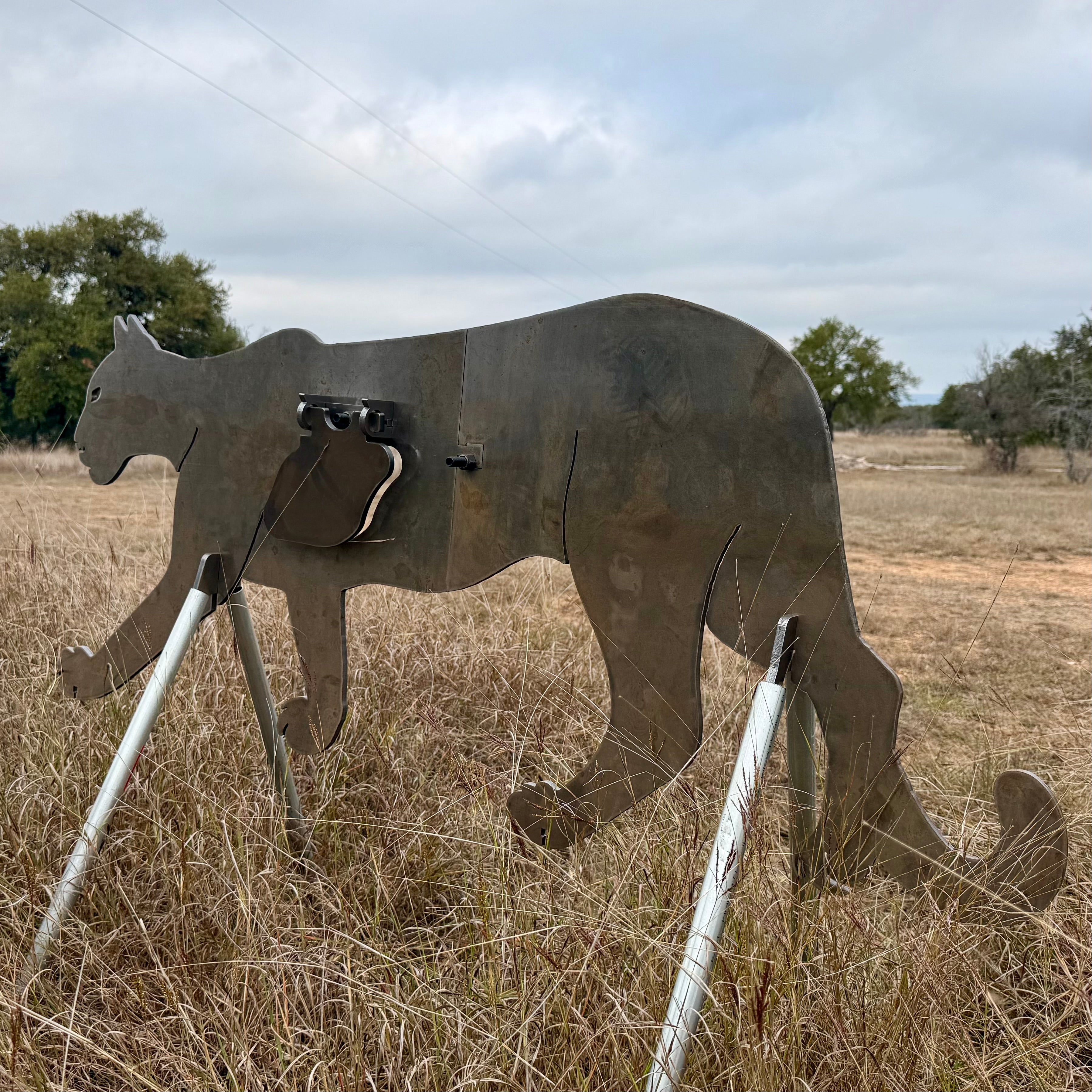 Full Size AR500 Mountain Lion Target