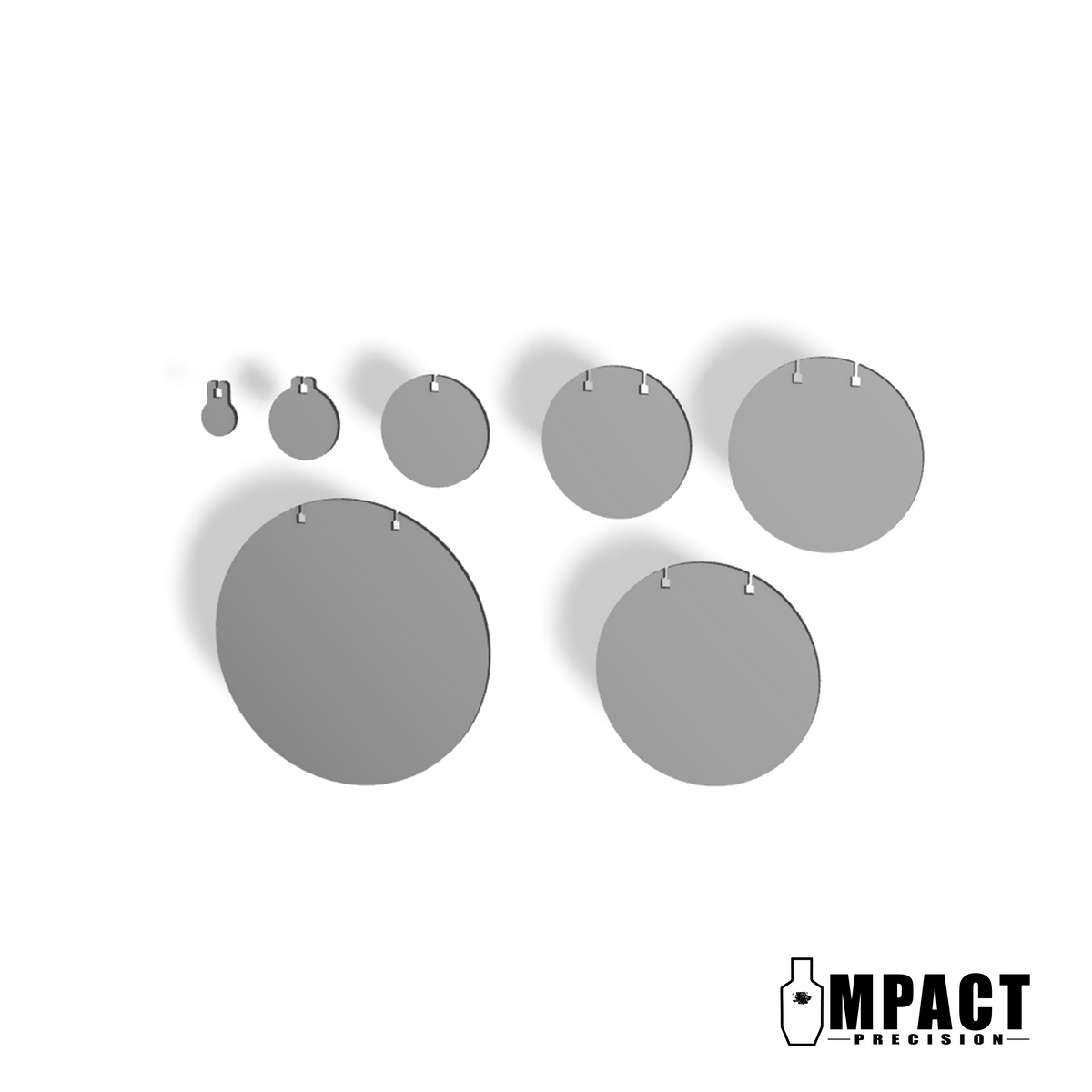 Shell Impact Target Texas Made Reactive AR500 Steel Targets – Impact Precision